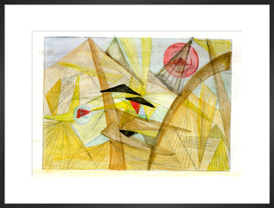 Mary Wykeham, Desert Tents (yellow, brown, black and red), 1979