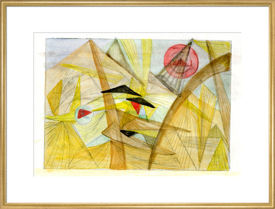 Mary Wykeham, Desert Tents (yellow, brown, black and red), 1979