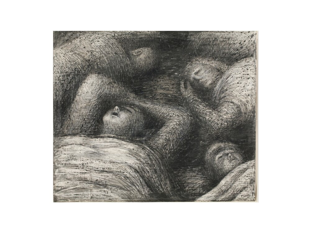 Henry Moore, Four Grey Sleepers, 1941