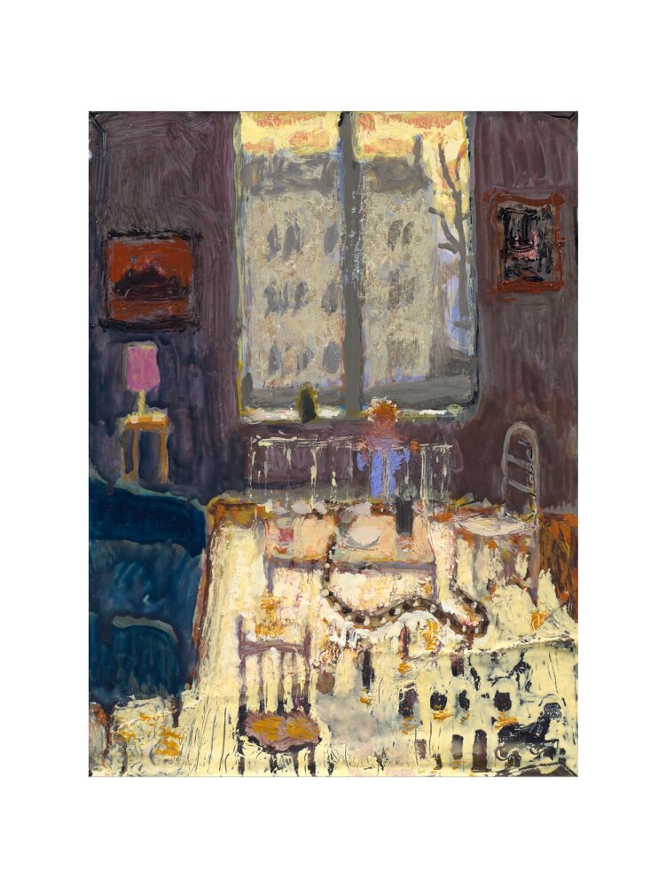 Andrew Cranston, A Snake Came to my Coffee able on a Hot, Hot Day to Drink There, 2023 (art print, small, unframed)