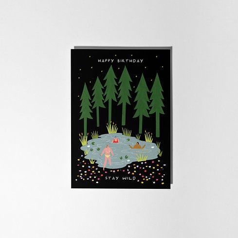 Stay Wild Swimming Greetings Card