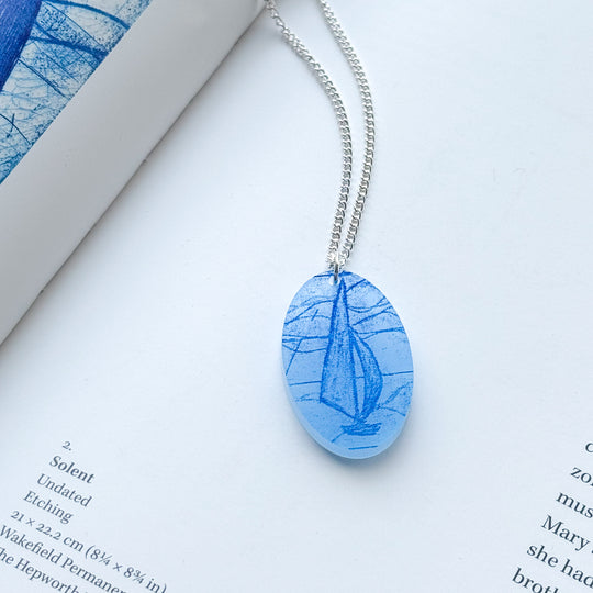 Tatty Devine X Mary Wykeham sailing boat necklace