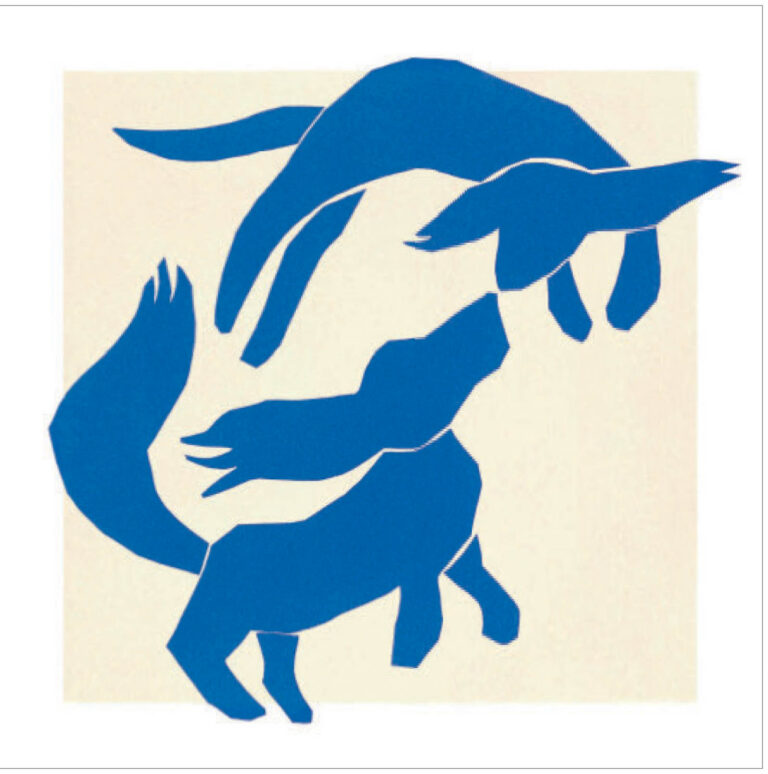 Matisse's Dogs in Love Greetings Card