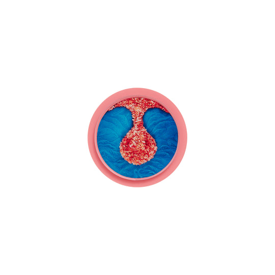 Tatty Devine X Helen Chadwick Wreaths To Pleasure Brooch Teal and Coral
