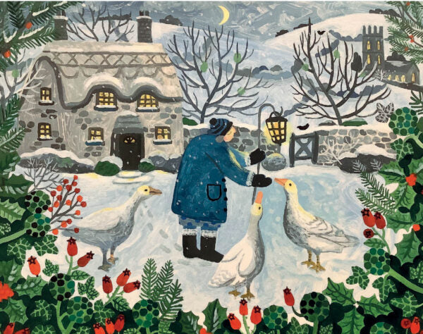Geese by Moonlight Christmas Card Pack