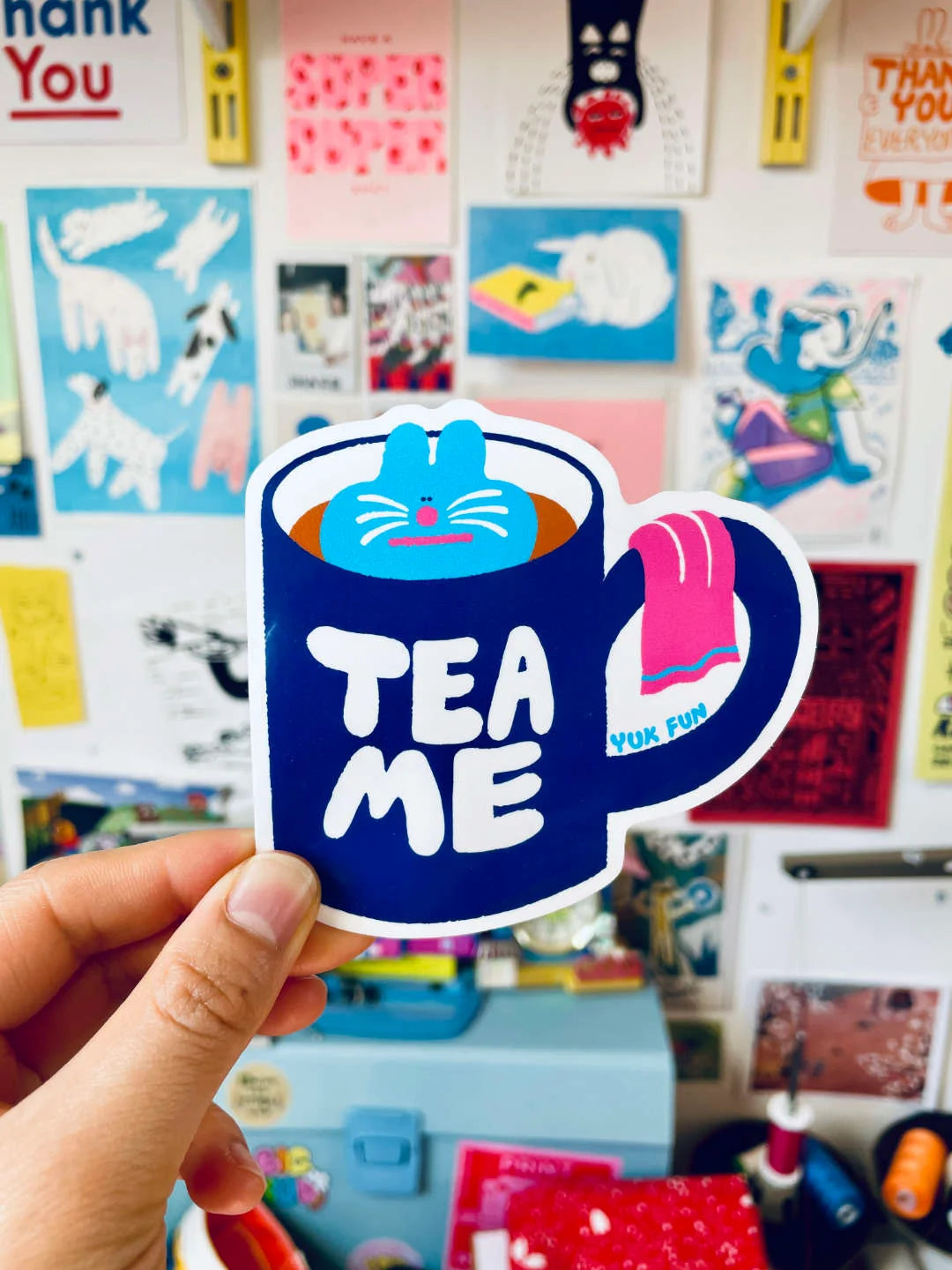 Tea Time Sticker by Yuk Fun
