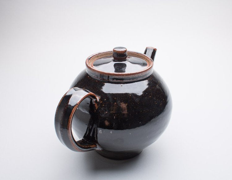 Teapot (Tenmoku) by Leach Pottery