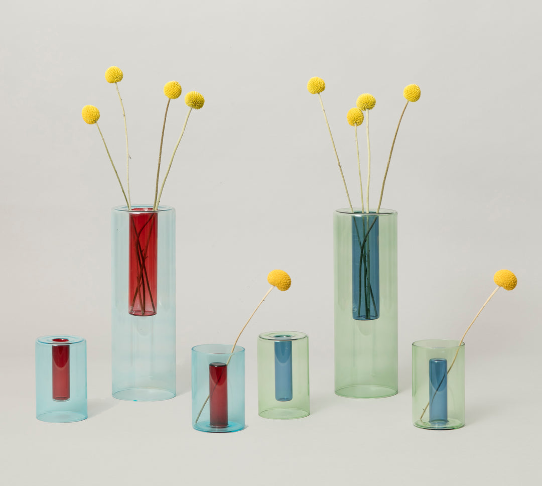 Reversible Vase  Blue / Red