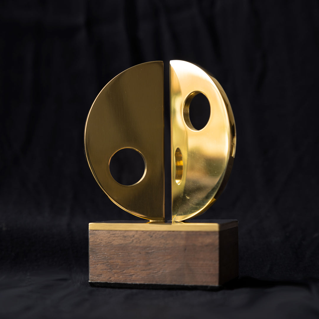 Barbara Hepworth Semi Circle Brass Object