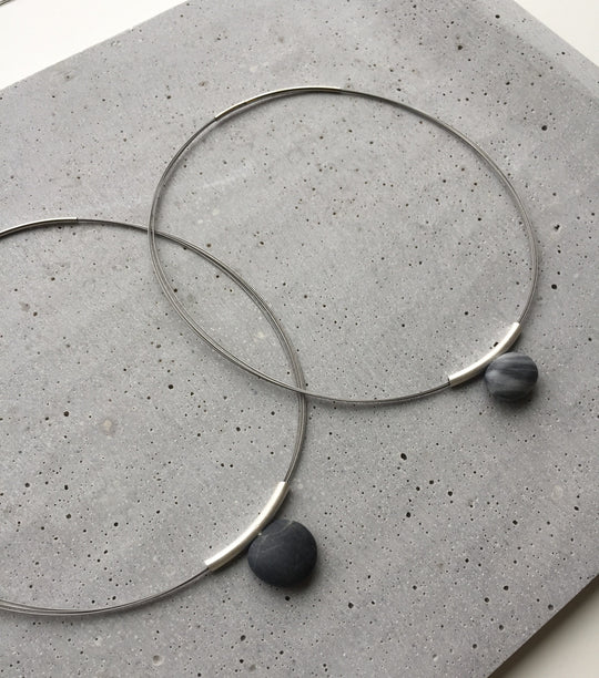Pebble Pendant Silver